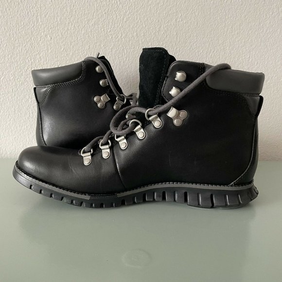 Cole Haan Zerogrand Water Resistant Black Hiker Boot C35594 Men’s Sizes NEW - Picture 4 of 9